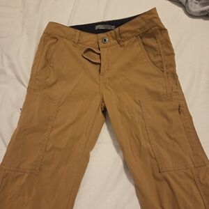 PrAna Tan Cargo Capri Outdoor Pants Size 0